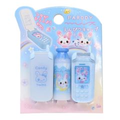 CRUX パロディキャップ 3個セット平成レトロ携帯電話 犬 星デザイン