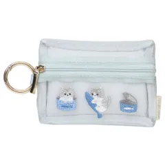 【メール便】モイミー ミニポーチ カラビナ付きティッシュポーチ ねこ クーリア ポケットティッシュケース かわいい グッズ 