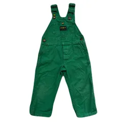 vintage OSHKOSH B'GOSH kids オシュコシュ オシュコシュビゴッシュ キッズ オーバーオール グリーン No.EA273