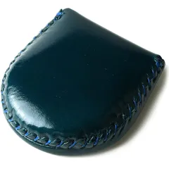 [東京下町工房] 本革コインケース 小銭入れ 完全手作り 手縫い仕上げ コンパクト 使いやすさ (ダークグリーン, Medium) 1