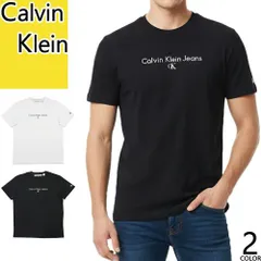 カルバンクライン Calvin Klein Tシャツ メンズ 半袖 2026年春夏新作 CK ロゴ プリント クルーネック 丸首 ブランド コットン 綿100％ オシャレ 黒 ブラック ARCHIVE LOGO REG SS TEE 4R0027O