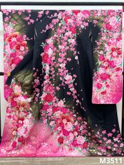 振袖 袋帯2点セット 身丈168cm 銀通し 刺繍 撥水加工済 MOset051 
