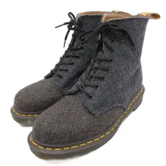 ドクターマーチン DR.MARTENS 美品 1460 PASCAL MOONFABRIC ムーンファブリック イングランド製 8ホール ブーツ ウール 7 26cm グレー 1F66
