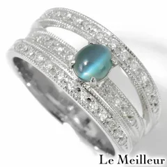 【新品仕上済】 アレキサンドライトキャッツアイ 0.87ct ダイヤモンド 0.27ct プラチナ Pt900 リング 12号 レディース 返品OK