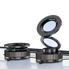 ANKDELL 車 スマホホルダー マグネット 【令和8年NEWモデル/超強磁力】 スマホ マグネット 真空ゲル吸盤+超強力N55磁石 折りたたみ式 高級アルミ合金製 片手操作 360度回転 自由調節 安定性 取り付け簡単 iPhone&Android 全 0