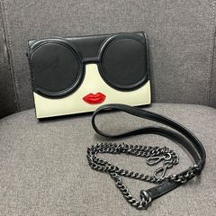 alice+oliviaアリスアンドオリビア パイソン型押しショルダーバッグ