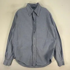 古着 60's～70's/60年代～70年代 ヴィンテージ ブルックスブラザーズ Brooks Brothers 長袖シャツ Makers 6ボタン 小さいサイズ XS  ブルー系 無地 メンズ
