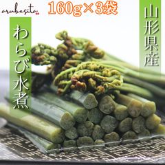山形県産 アク抜きワラビ塩漬け 3kg(1kg×3袋)塩蔵 わらび 野菜 山菜 