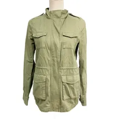 グリーンレーベルリラクシング ユナイテッドアローズ green label relaxing ミリタリージャケット ブルゾン エポレット カーキ 38 約M ■MET1