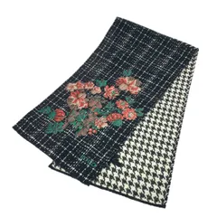 KENZO ケンゾー マフラー  花刺繡    ブラック/ホワイト レディース / 241004012608のサムネイル