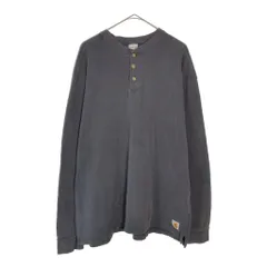 Carhartt カーハート ヘンリーネック サーマルＴシャツ グレー(メンズ L)中古 古着 X5015