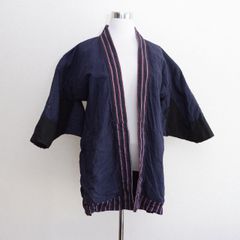 野良着 昭和中期 縞柄 木綿 古布 ハンドメイド リメイク素材 ジャパンヴィンテージ