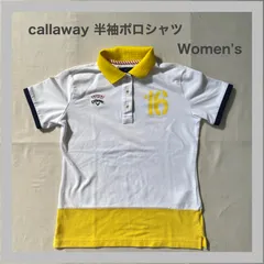 Callaway　キャロウェイ　GOLF　ゴルフ　スポーツ　ロゴ刺繡　半袖ポロシャツ　半袖ポロ　夏物　薄手シャツ　ゴルフウェア　薄手　軽量　レディース　M
