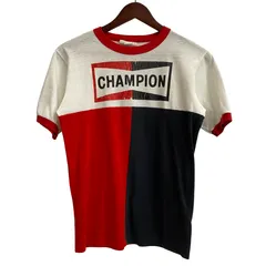 ヴィンテージ vintage 70's 80's Moorewear チャンピオンプラグ CHAMPION リンガーTシャツ Tシャツ ホワイト Sサイズ 201MT-5466 VB