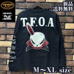 【CROWS×WORST】天竺ロンT もこもこ 長袖 Tシャツ クローズ ワースト T.F.O.A 武装戦線 デスラビット VANSON バンソン コラボ バイク ユニセックス 刺繍 CRLT-2601 ブラック B柄 送料無料 新品 正規品 未使用