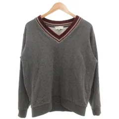 ビーミングバイビームス B:MING LIFE STORE by BEAMS プルオーバーセーター ニット M 長袖 Vネック グレー 裏起毛 /GV ■YHS13