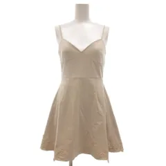 スナイデル SNIDEL ワンピース キャミワンピ キャミソール チュニック 0 レース フェイクスウェード ミニ丈 アイボリー /NU ■YHS12