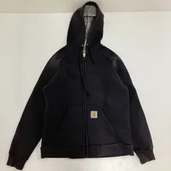◆ Carhartt カーハート パーカー ジップアップ フ―ディー 裏ボア ブラック Lサイズ メンズ 古着