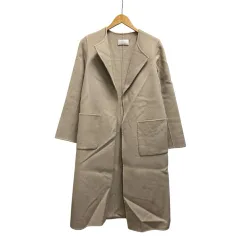 エムプルミエ ブラック M-Premier BLACK コート 長袖 無地 C231-010 36 ベージュ