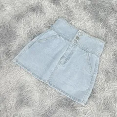 【美品】WEGO ミニタイトスカート デニム生地 綿100% (S) ヘルシー