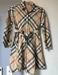 正規品 バーバリー チェック シャツ ワンピース ベルトセット