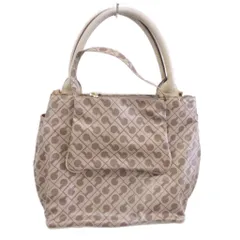 ゲラルディーニ GHERARDINI ソフティ トートバッグ ショルダーバッグ 2WAY ロゴ柄 総柄 ポーチ付 ベージュ ブラウン ■YHS4 1002