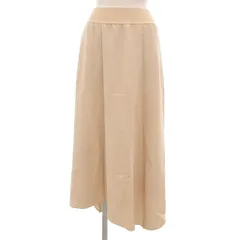 セオリー Theory ロングフレアスカート タック リブウエスト アシンメトリーヘム S ベージュ /YJ ■YHS12