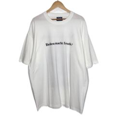 K228＊ メゾンマルジェラ メンズ 半袖 プリント Tシャツ サイズXL 白 