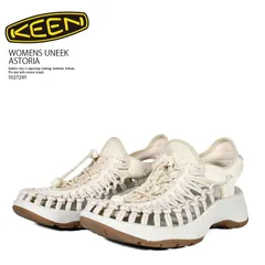 KEEN (キーン) WOMENS UNEEK ASTORIA (ウィメンズ ユニーク アストリア) レディース スニーカー サンダル 厚底 水陸両用 スポサン 靴下コーデ キャンプ フェス きれいめ カジュアル アウトドア (アイボリー) 1027291