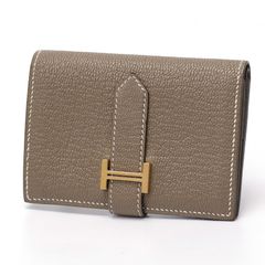 HERMES ほぼ未使用　ベアンミニ　エトゥープ　ゴールド金具　シェーブル HERMES ほぼ未使用 ベアンミニ エトゥープ ゴールド金具 シェーブル