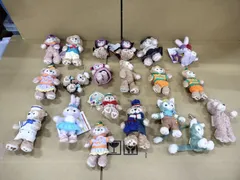 TS500 ディズニー ダッフィー/シェリーメイ/ステラルー/ジェラトーニ グッズ  大量 ぬいぐるみ マスコット キーホルダー  20セットまとめ売り H26031216