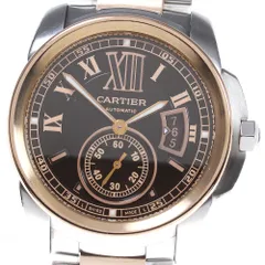 カルティエ CARTIER W7100050 カリブルドゥカルティエ スモールセコンド 自動巻き メンズ _826595
