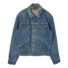 80年代 Wrangler ラングラー 124MJ デニムトラッカージャケット ブルー(メンズ 38)中古 古着 X5044
