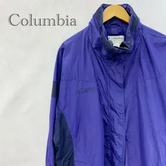90s Columbia バカブージャケット ナイロン ジャケット Women's 3L パープル  メンズ ファッション _201023