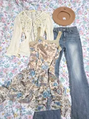 日本ヴィンテージ) 蒼井優 森ガールst アクシーズファム フローラル コーディネートセット 五月エスニックロマンティック