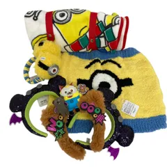 未使用/タグ付/USJ/ミニオンズ/ブランケット/モコモコパンツ/カチューシャ/イヤーマフ/6点セット/RS0575