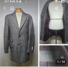 ESKY チェック ハーフ コート 50サイズ