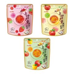 meito 名糖 とけだす果実の紅茶 (アップル＆ピーチ/ストロベリー & ラズベリー/ユズ& アップル) 各1袋（5P入）