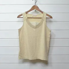 s.t.closet frabjous レース使い ノースリーブカットソー エスティ クローゼット フラビシャス タンクトップ｜20k1953*A