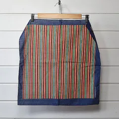 IL BISONTE イルビゾンテ マルチストライプ柄 バンダナ スカーフ｜21f2458*A