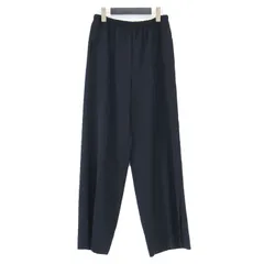 Ballsey ボールジー パンツ ネイビー 紺 サイズ:36(9号) | 21春夏 ソフトツイル セミワイド パンツ | ウエストゴム スリット ストレートシルエット センタープレス ウォッシャブル | ボトムス | 日本製【レディース】【中古】