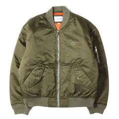 【新品同様】LACOSTE ラコステ ジャケット カーキ サイズ:M/L | 撥水ナイロン MA-1 ボンバージャケット | アウター ブルゾン 上着【メンズ】【中古】のサムネイル