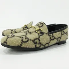 【三重本店】 中古 GUCCI | グッチ ローファー ホースビット 603724 GGパターン ベージュ 表記サイズ：35・1/2 【135】