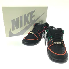 【中古美品】 BRONX GIRLS SKATE ブロンクス ガールズ スケート × NIKE ナイキ SB DUNK LOW PRO BLACK CHALLENGE RED HV1664-001 スニーカー 靴 【160-260312-rt-15-tag】