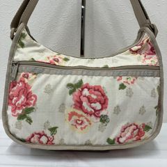 超美品 LeSportsac ショルダーバッグ ローズガーランド バラ F438 