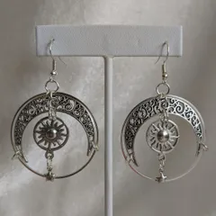 ピアス 日月星辰 シルバー ペンダント プレゼント