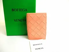 ボッテガヴェネタ BOTTEGA VENETA イントレチャート カーフレザー 三つ折り 財布 コンパクト財布 メンズ レディース 【未使用保管品】