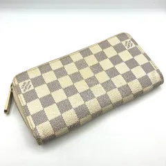 【鑑定済み】正規品 ルイヴィトン LOUIS VUITTON ダミエアズール ジッピー ウォレット N60019  ラウンドジップ 長財布