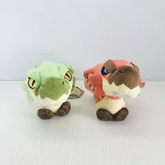 タグ付 モンスターハンター リオレウス リオレイア 2Dぬいぐるみ