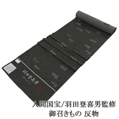 お召し 羽田登喜男監修 正絹 鴛鴦 観世水 御召しきもの キングサイズ 反物 紬 着物 新品 レディース 未仕立 d2040のサムネイル